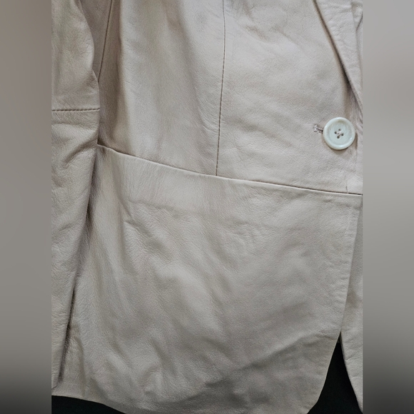 NWT - Lamb Leather Lane Collection Light Tan Blazer - Size 16 - Picture 10 of 11